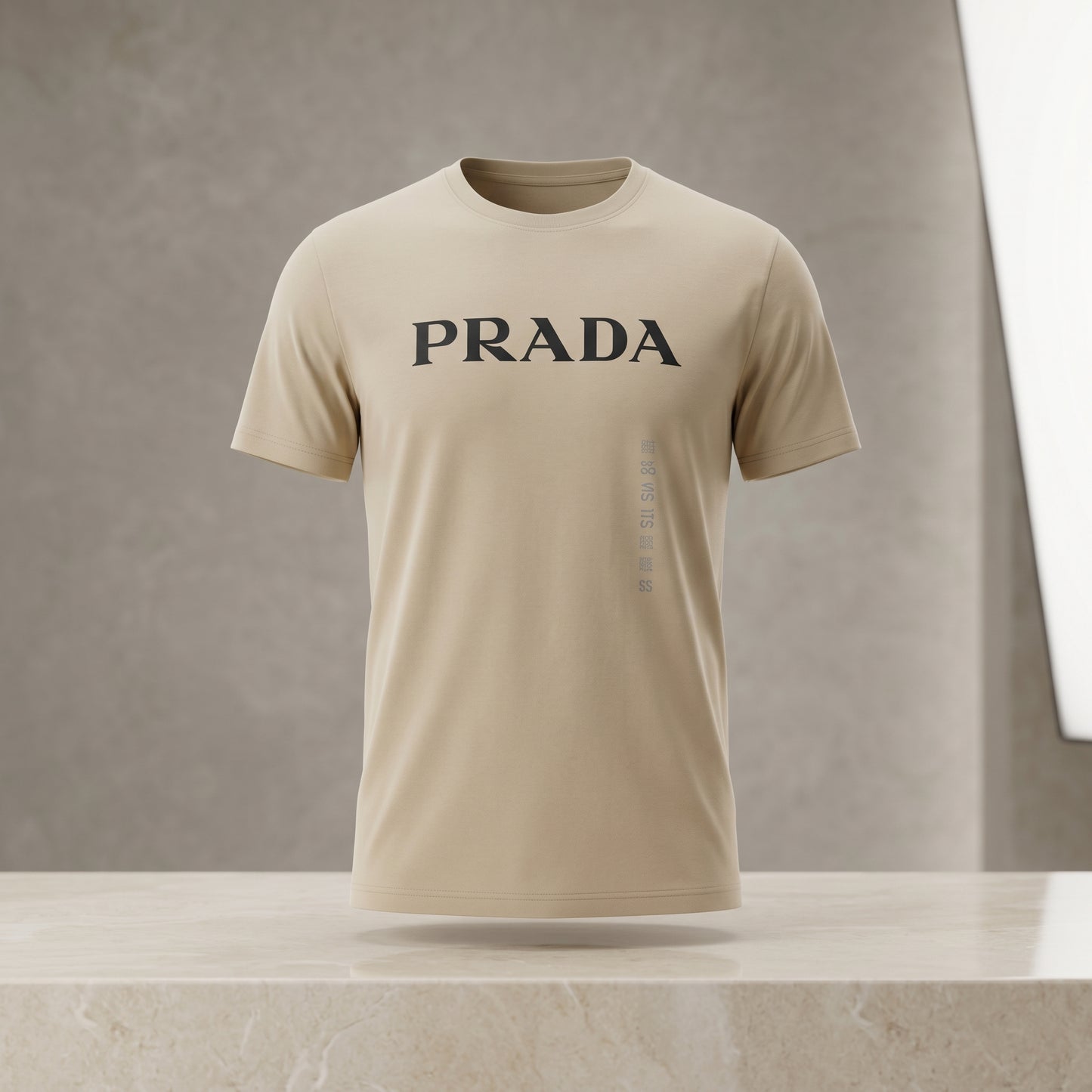 Camiseta Masculina Peruana Off White Estilo PRADA Premium