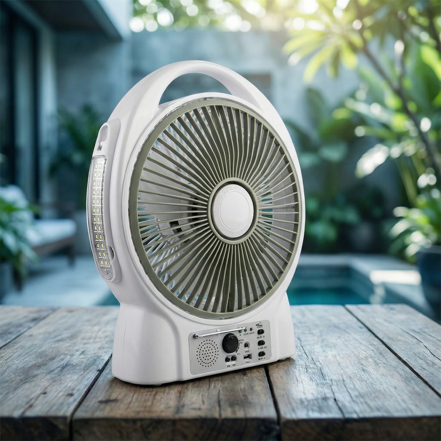 Ventilador Portátil Recarregável 12” Eco Power EP-216