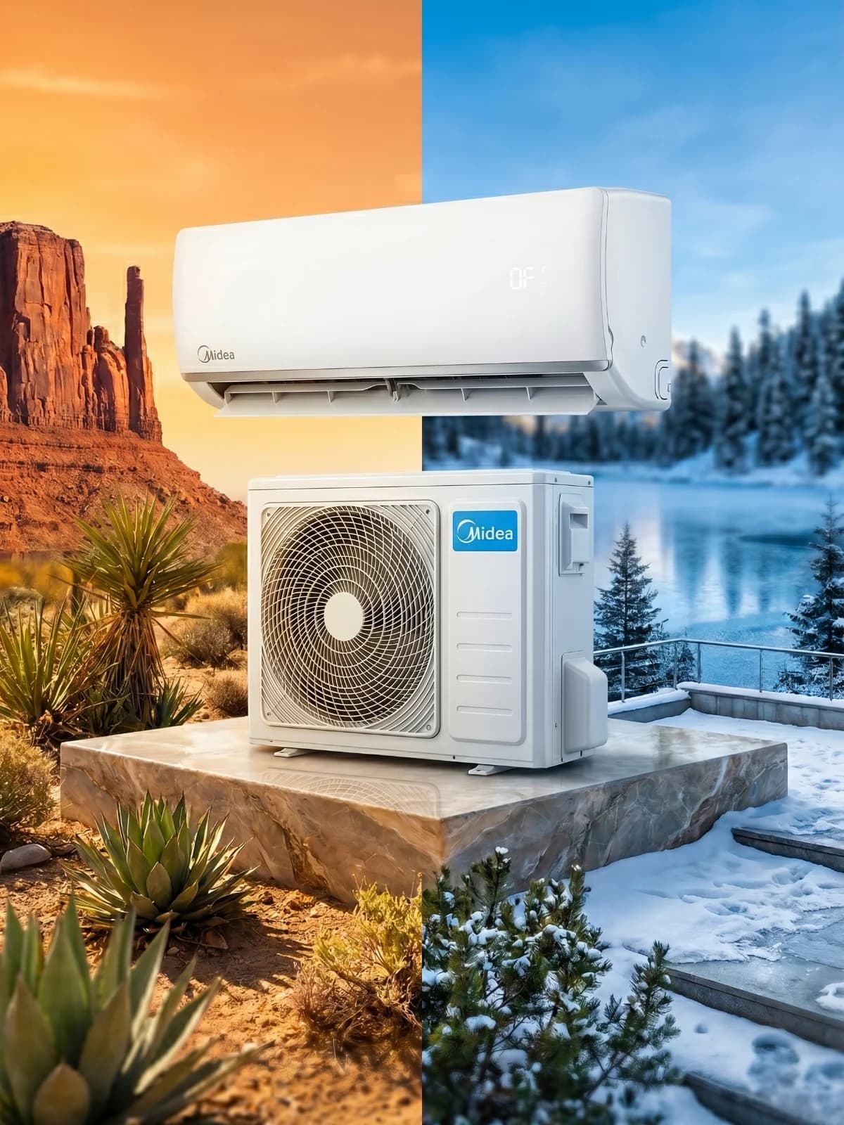 Ar-Condicionado Split Midea 12.000 BTUs Inverter Wi-Fi Quente e Frio