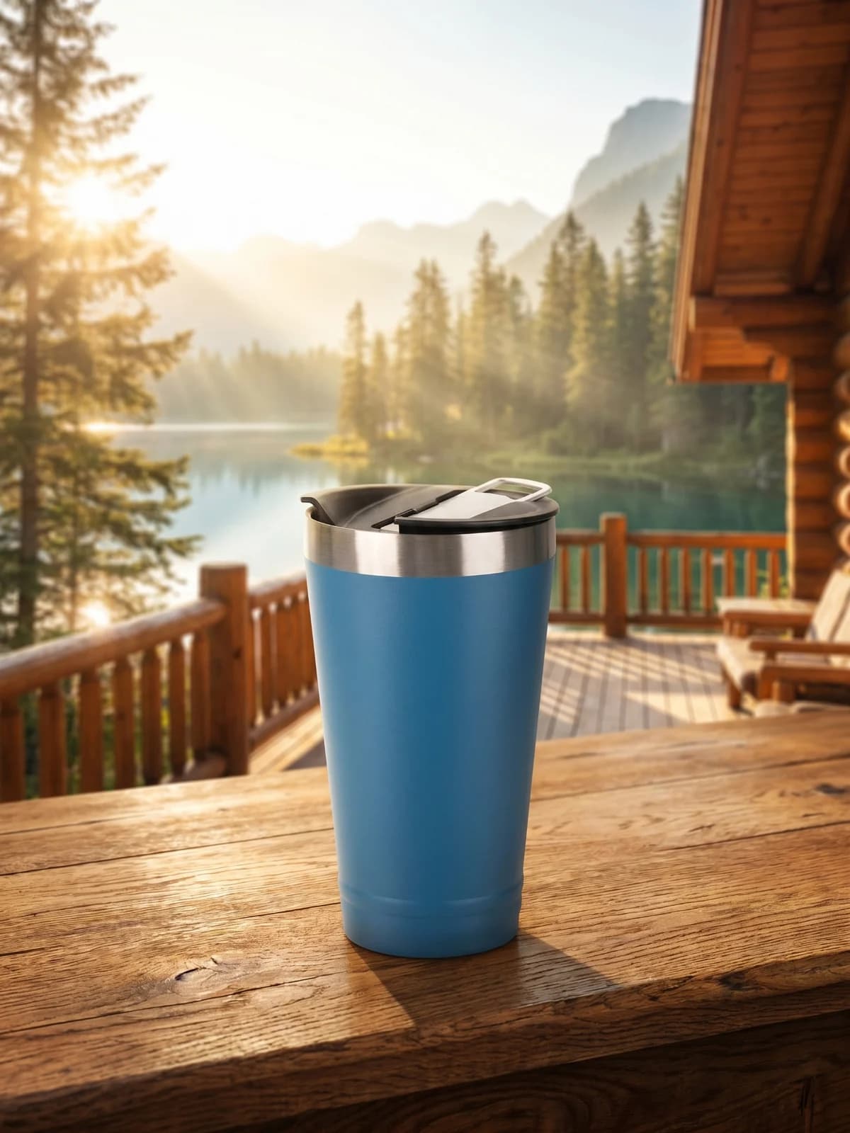 Copo Térmico Ecopower EP-G101 em Inox com Tampa