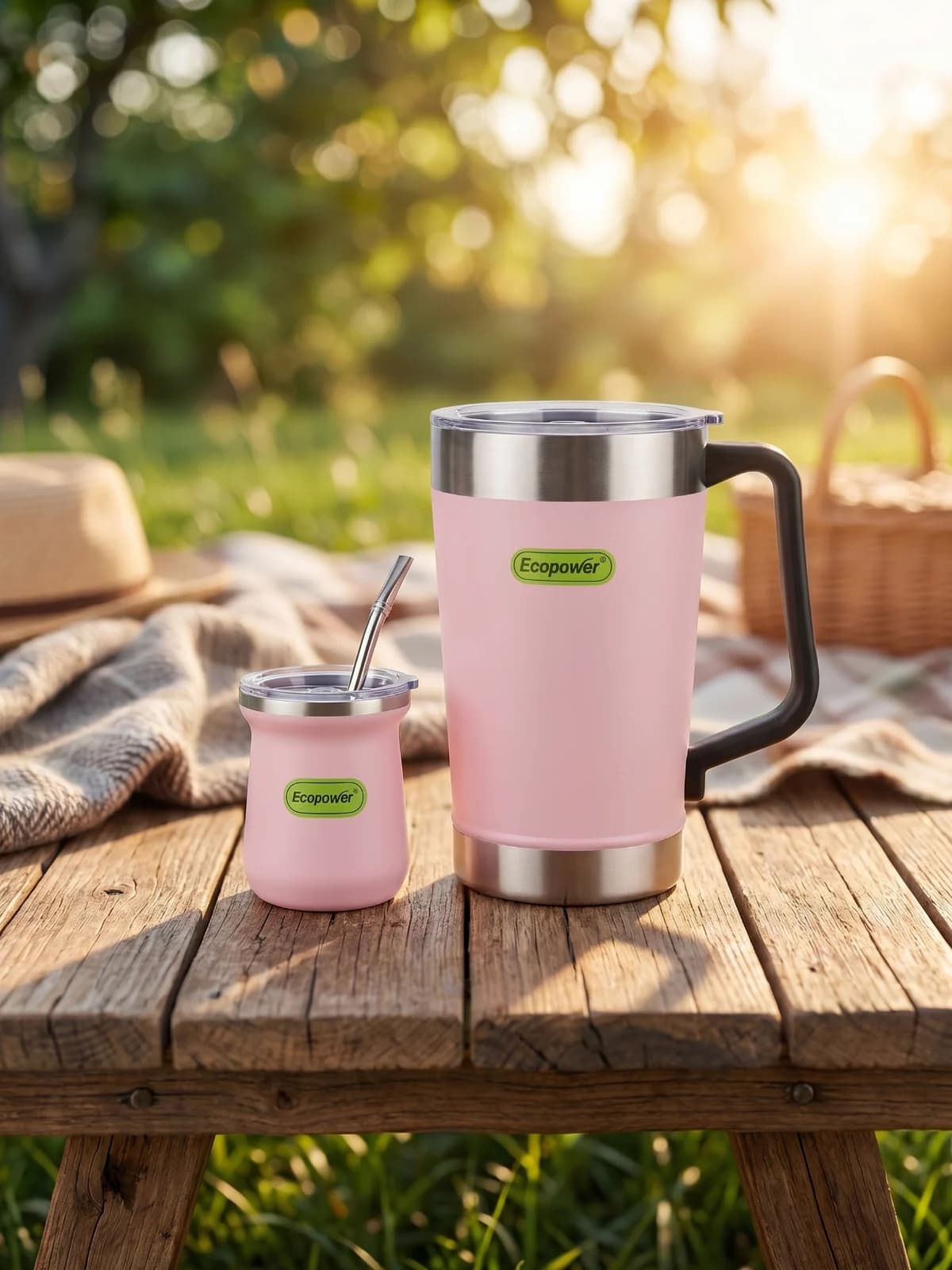 Garrafa Térmica Ecopower com Copo Vacuum Pot
