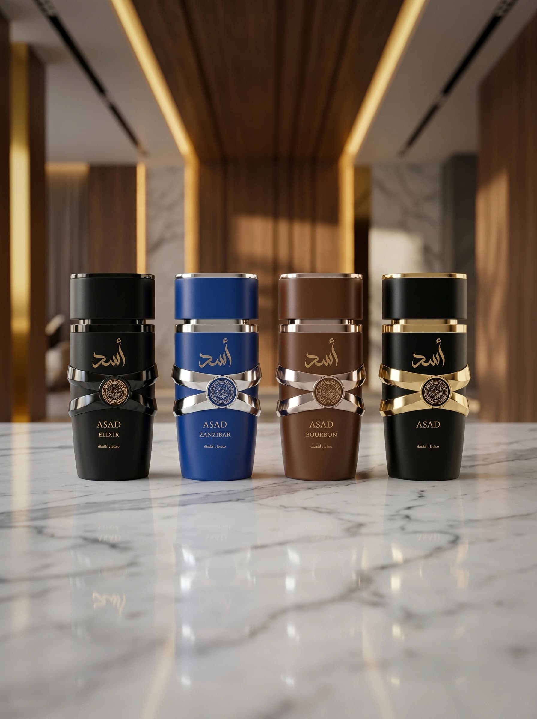 Kit Mini Perfumes Masculinos Lattafa Asad Collection