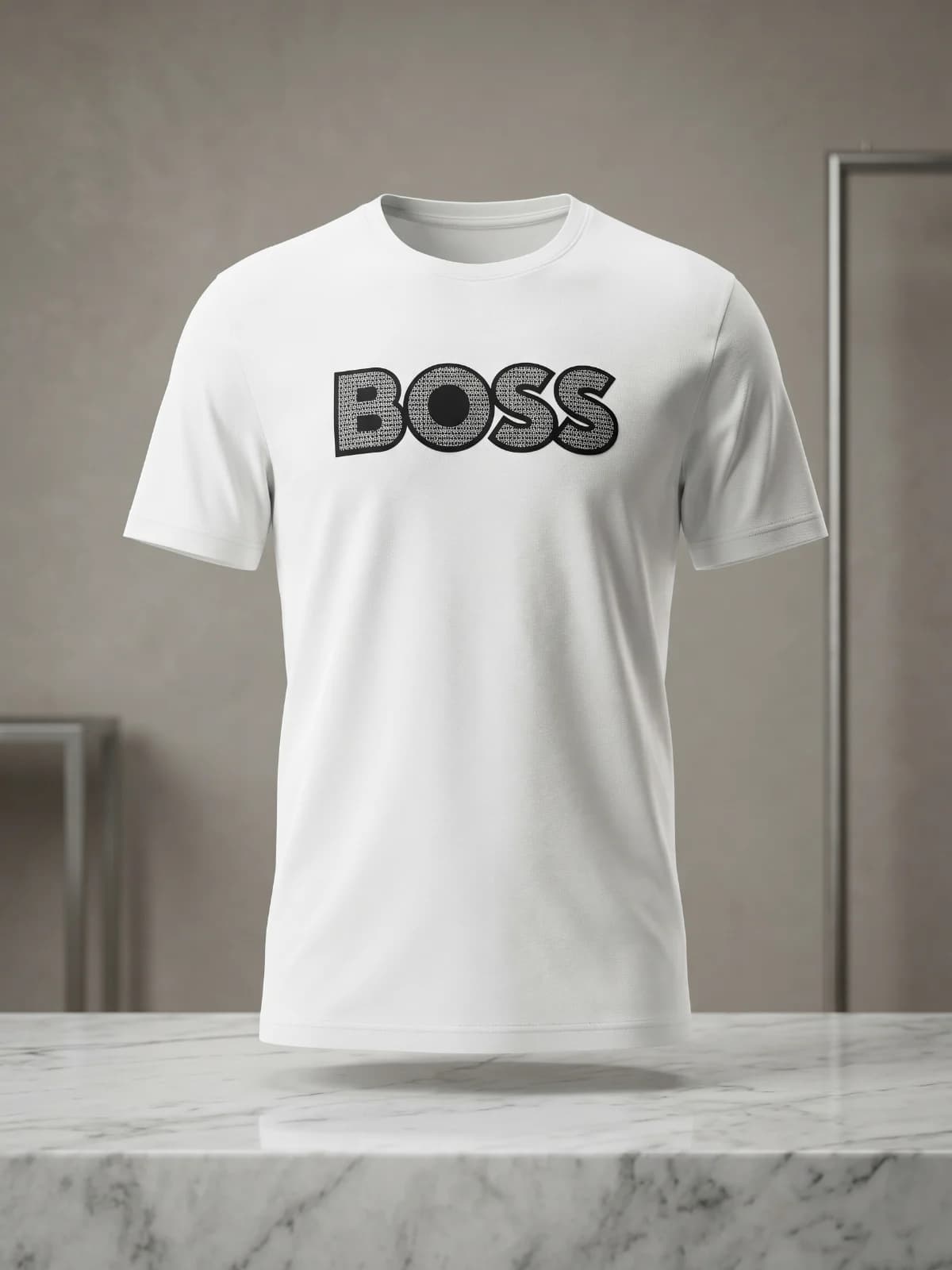 Camiseta Masculina Peruana Branca Boss Premium