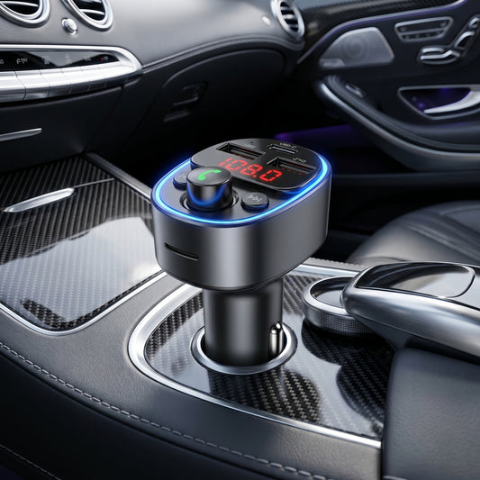 Transmissor FM Bluetooth Ecopower EP-11 com USB e USB-C
