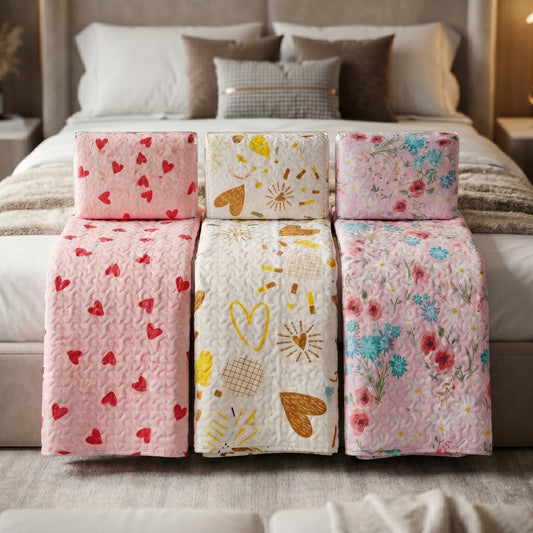 Kit Cobre-Leito Casal Home Land Ultrassonic Estampado